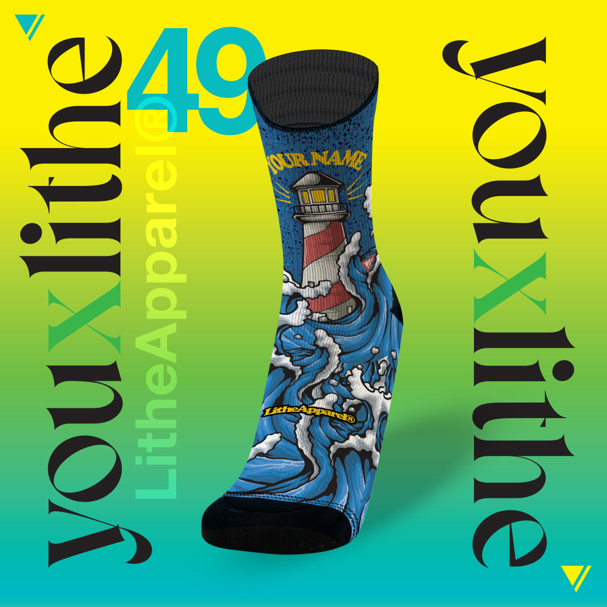 YOU X LITHE | CALCETOS PERSONALIZADOS | LIGHTHOUSE