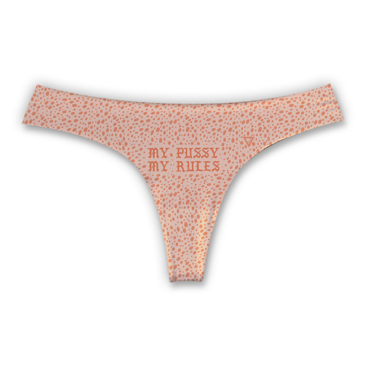 MY PUSSY MY RULES CREAM [WOMENS SEAMLESS THONG]