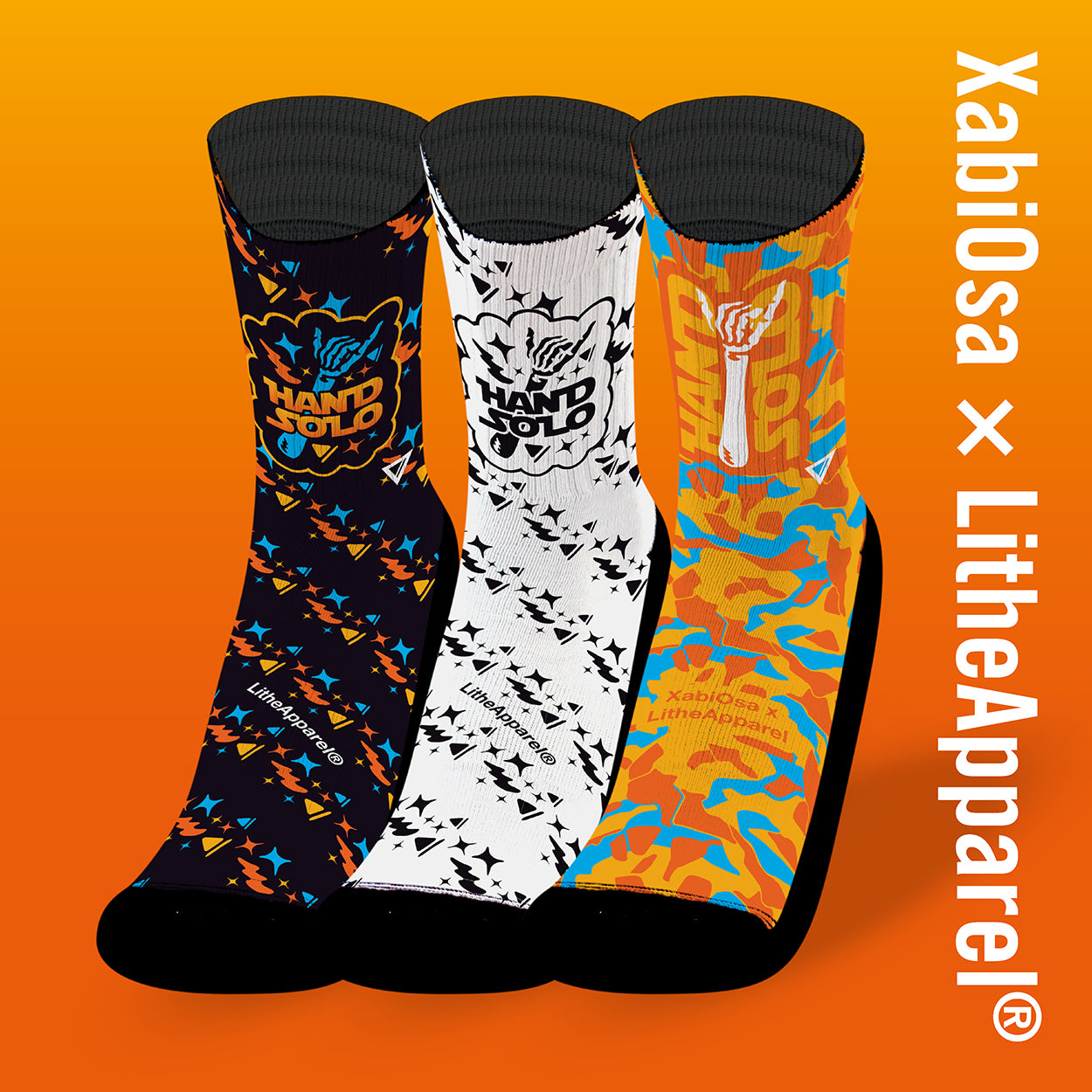 HAND SOLO [3 PACK SOCKS] XABI OSA X LITHEAPPAREL