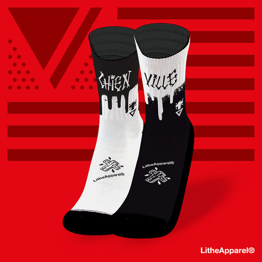 Paint drip [ChienVille x LitheApparel] SOCKS