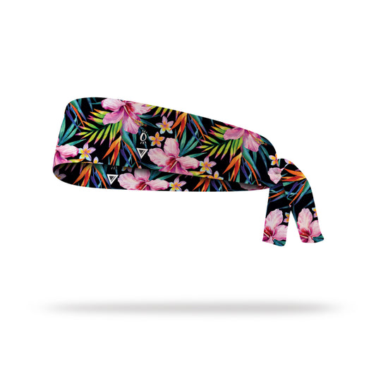 [LITHE x HALO] HIBISCUS HEAVEN · TIE HEADBAND