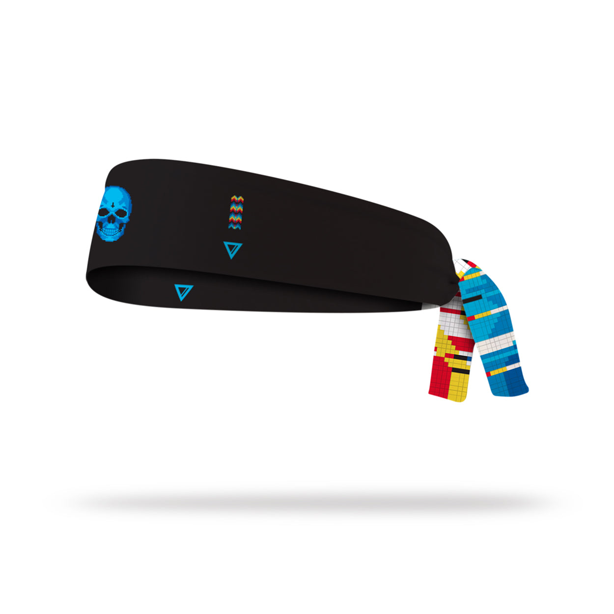 PIXEL SKULL · TIE HEADBAND [REVERSIBLE]