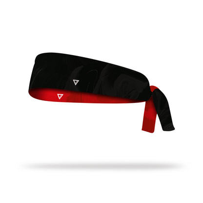 RED / BLACK · TIE HEADBAND [REVERSIBLE]
