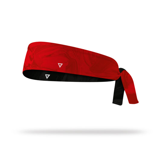 RED / BLACK · TIE HEADBAND [REVERSIBLE]