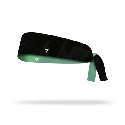 TEAL / BLACK · TIE HEADBAND [REVERSIBLE]