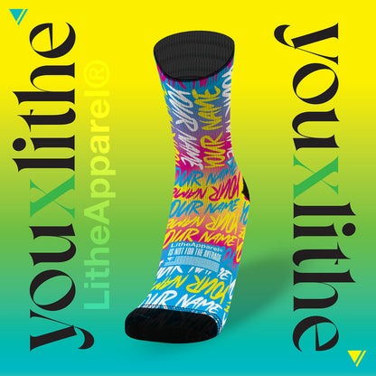 YOU X LITHE | CALCETINES PERSONALIZADOS HANDWRITTEN | 4 PACK